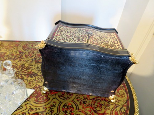 Napoléon III - Tantalus Box in Boulle marquetry Napoleon III period 19th