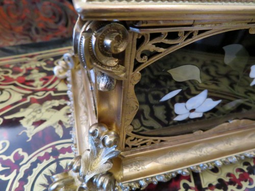 Napoléon III - Jewelry Box with Pietra Dura marquetry 19th Napoléon III period 19th