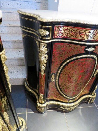  Cabinet in Boulle marquetry 19th Napoléon III Napoleon III period - Furniture Style Napoléon III