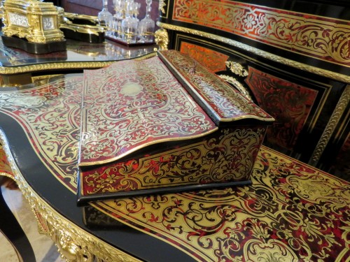  Writing desk in Boulle marquetry Napoleon III period 19th - 