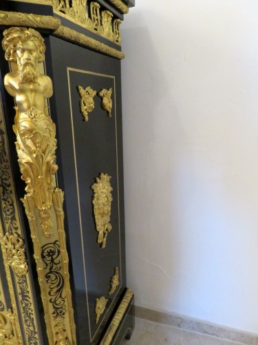 Cabinets Louis XIV stamped Béfort in Boulle marquetry 19th  Napoleon III - Napoléon III