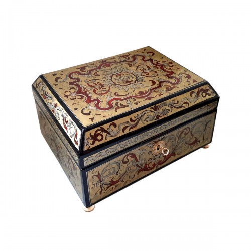  Jewelry Box in Boulle marquetry 18th century 