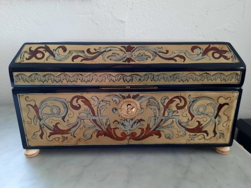 18th century -  Jewelry Box in Boulle marquetry 18th century 