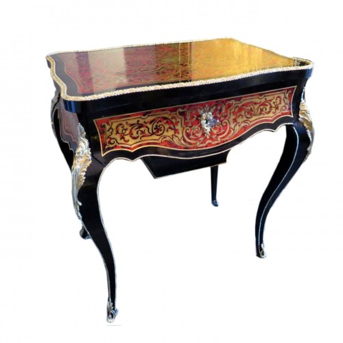 Little Table in Boulle marquetry 19th Napoleon III period