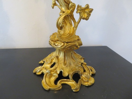 Lighting  - Pair of Candelabra golden Bronze in Napoléon III period 63 cm