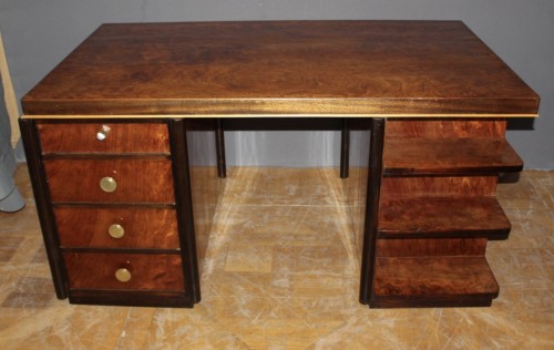 Mobilier Bureau et Secrétaire - Bureau plat Art Déco en palissandre vers 1930