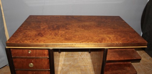 Bureau plat Art Déco en palissandre vers 1930 - 