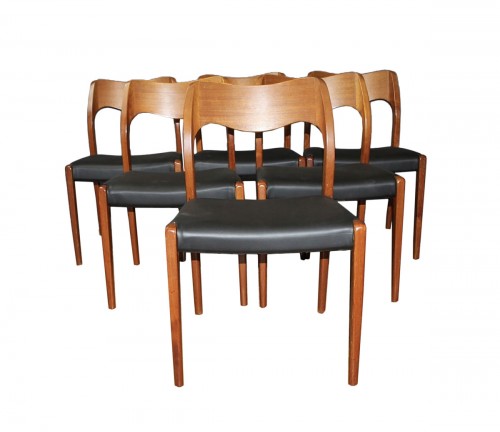 Suite de six chaises scandinaves- Niels Otto Moller Vers 1960