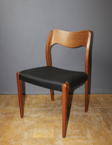 Suite de six chaises scandinaves- Niels Otto Moller Vers 1960 - Sièges Style Années 50-60