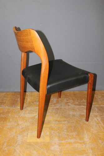 Suite de six chaises scandinaves- Niels Otto Moller Vers 1960 - Antiquités Christophe Rochet