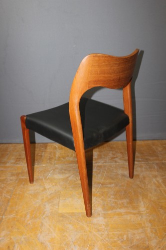 Suite de six chaises scandinaves- Niels Otto Moller Vers 1960 - Années 50-60