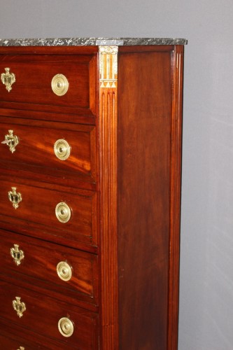 Antiquités - Louis XVI Semainier in mahogany