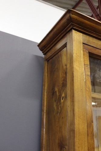 Antiquités - Louis Philippe bookcase in walnut wood