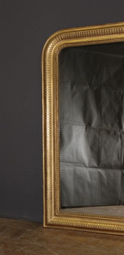 Miroir louis Philippe en stuc doré à la feuille d'or - Miroirs, Trumeaux Style Louis-Philippe