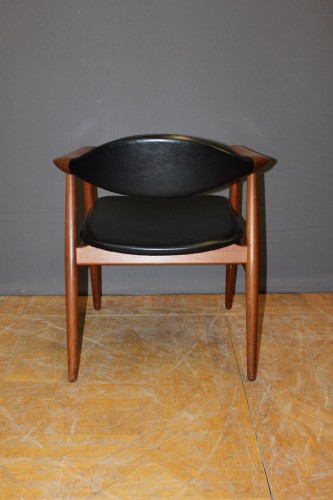 Années 50-60 - Bureau scandinave et son fauteuil en teck par Peter Lovig Nielsen daté 1966