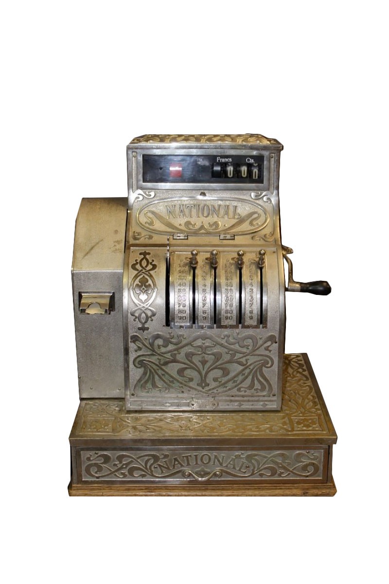 Caisse enregistreuse vers 1900 de marque National - XXe siècle - N.105440