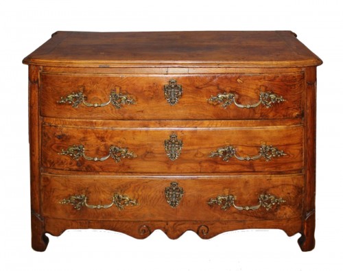 Louis XIV Commode in ash with curved front