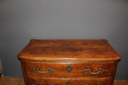 Louis XIV - Louis XIV Commode in ash with curved front