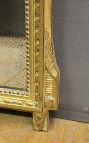 Miroir Louis XVI en bois doré - Miroirs, Trumeaux Style Louis XVI