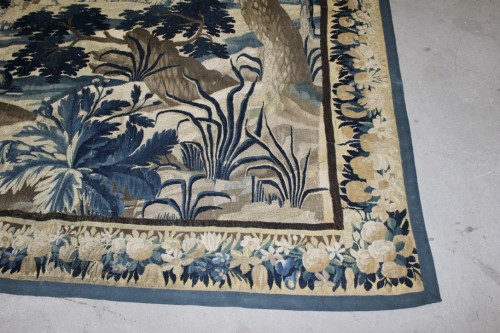Verdure, tapisserie d'Aubusson du XVIIIe siècle - Tapisserie & Tapis Style Transition