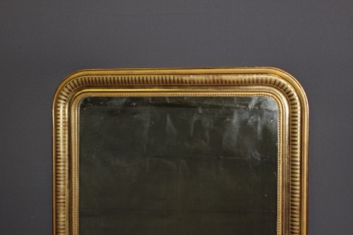Miroir d'époque Louis Philippe en stuc doré - Miroirs, Trumeaux Style Louis-Philippe