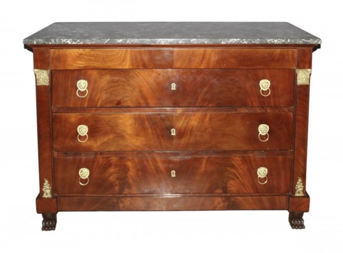 Commode d'époque Restauration en acaju