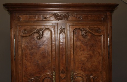 Petite armoire Bressane en merisier et frêne - Mobilier Style 