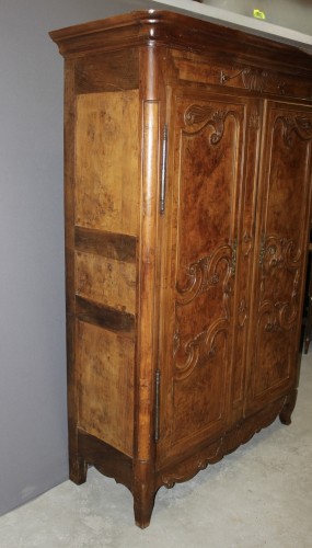 Petite armoire Bressane en merisier et frêne - 