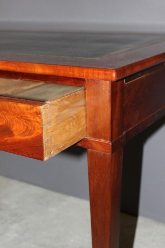 Restauration - Charles X - Bureau plat et en acajou d'époque Restauration