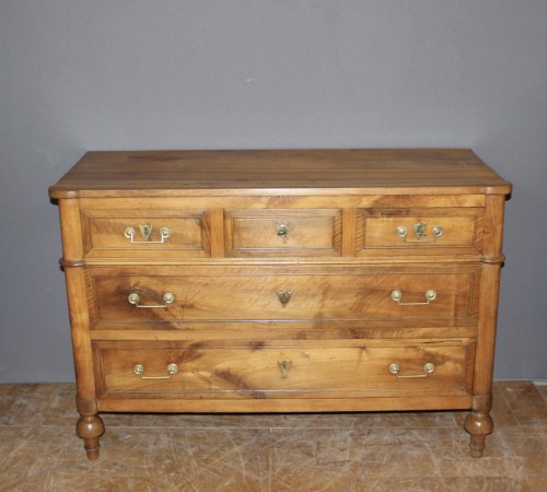 Commode Directoire En Noyer Fin XVIII - Mobilier Style Directoire