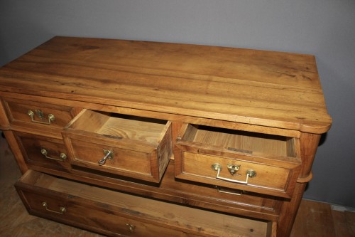 Mobilier Commode - Commode Directoire En Noyer Fin XVIII