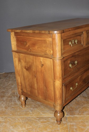 Commode Directoire En Noyer Fin XVIII - Antiquités Christophe Rochet