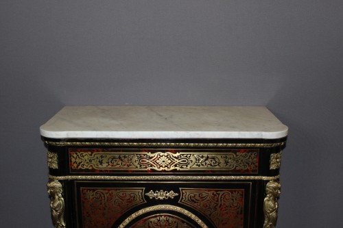 Meuble d'appui Napoléon III en marqueterie Boulle - Mobilier Style Napoléon III