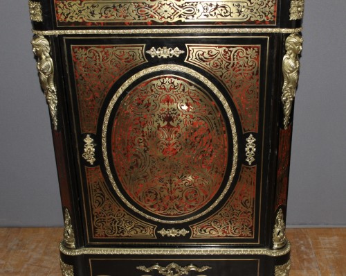 Mobilier Buffet - Meuble d'appui Napoléon III en marqueterie Boulle