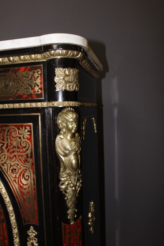 Meuble d'appui Napoléon III en marqueterie Boulle - Napoléon III