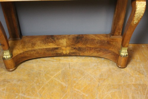 Console restauration en noyer début XIXe - Restauration - Charles X