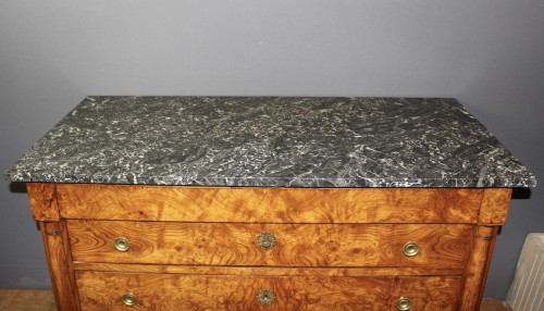 Napoléon III - Commode en loupe de frêne fin XIXe