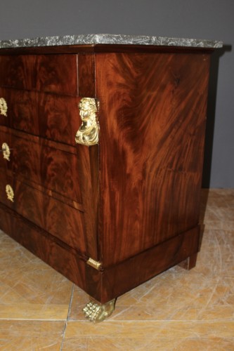 Antiquités - Commode Retour d'Egypte en acajou début XIXe