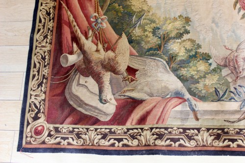 Tapisserie & Tapis Tapisserie - Retour de chasse - Tapisserie d'Aubusson d'époque Napoléon III 