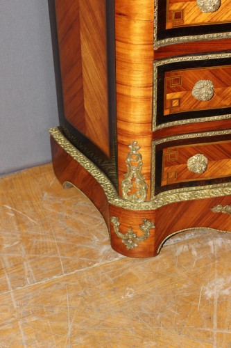 Secrétaire Napoléon III en marqueterie et bronze - Antiquités Christophe Rochet
