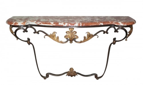 Console en fer forgé fin XIXe