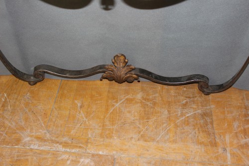 XIXe siècle - Console en fer forgé fin XIXe