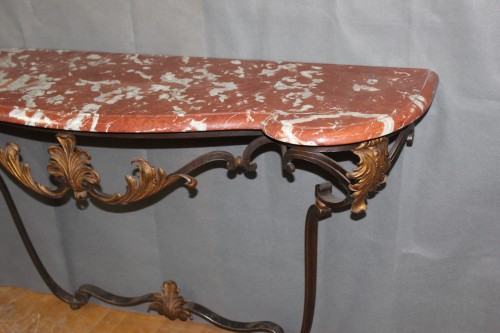 Console en fer forgé fin XIXe - Napoléon III