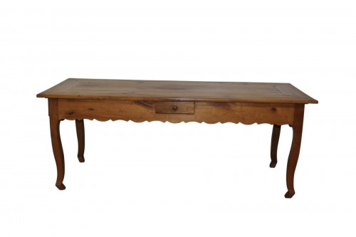 Table de ferme de en merisier milieu du XIXe siècle