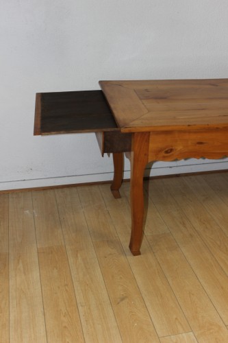 Table de ferme de en merisier milieu du XIXe siècle - Antiquités Christophe Rochet