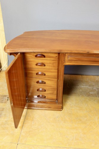 Bureau Plat Art Nouveau en Acajou signé Emile Gallé - Antiquités Christophe Rochet