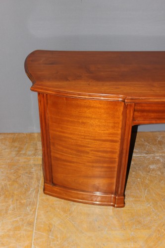 Antiquités - Bureau Plat Art Nouveau en Acajou signé Emile Gallé