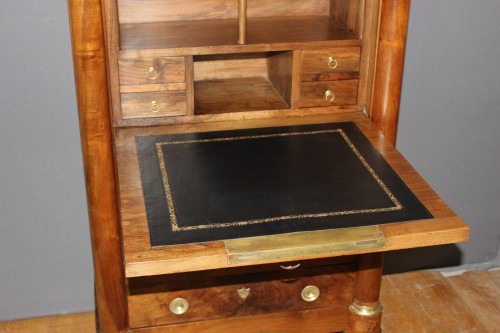 Petit secrétaire en noyer, deuxième moitié du XIXe siècle - Mobilier Style Napoléon III