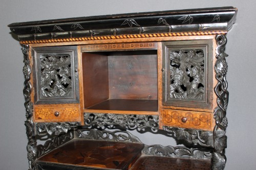 XIXe siècle - Cabinet en marqueterie fin XIXe