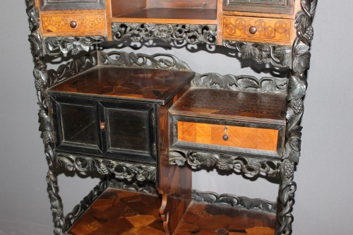 Cabinet en marqueterie fin XIXe - Napoléon III